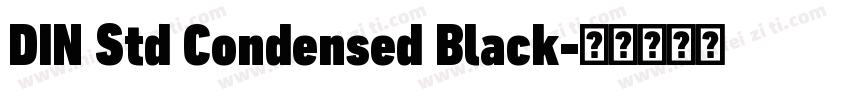 DIN Std Condensed Black字体转换